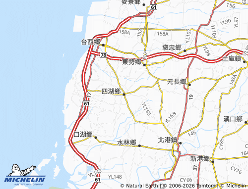 MICHELIN Sihu Township map - ViaMichelin
