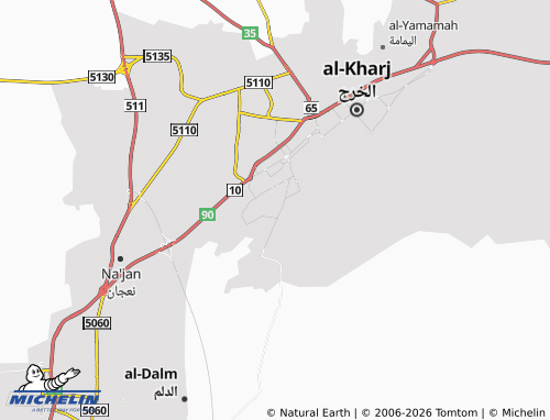 MICHELIN-Landkarte al-Rawabi - ViaMichelin
