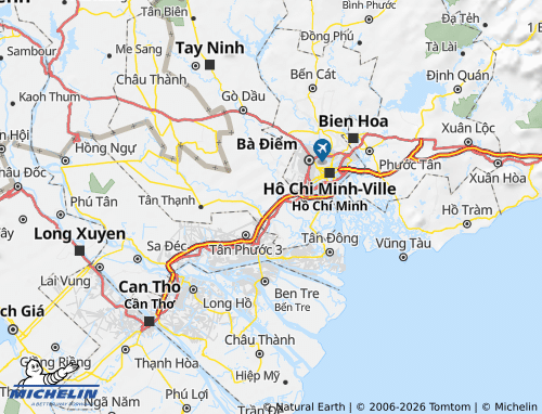 MICHELIN-Landkarte Thủ Thừa - ViaMichelin