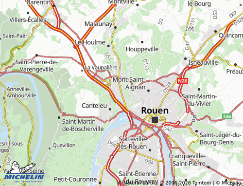 MICHELIN Déville-lès-Rouen map - ViaMichelin