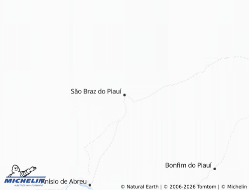 Mapa MICHELIN São Braz do Piauí - ViaMichelin