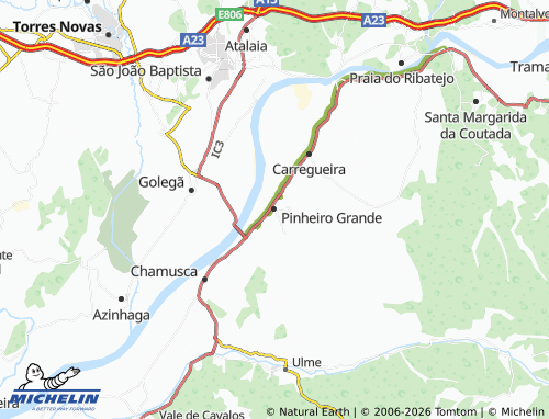MICHELIN Pinheiro Grande map - ViaMichelin