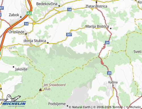 MICHELIN Slani potok map - ViaMichelin