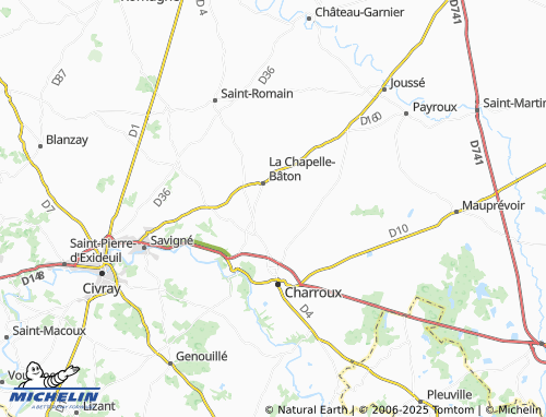 MICHELIN-Landkarte La Grande Saunière - ViaMichelin