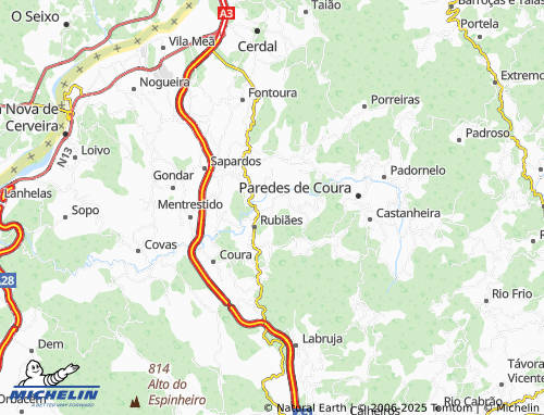 Carte MICHELIN Rodízio - ViaMichelin