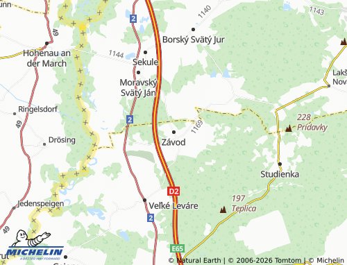 MICHELIN Závod map - ViaMichelin