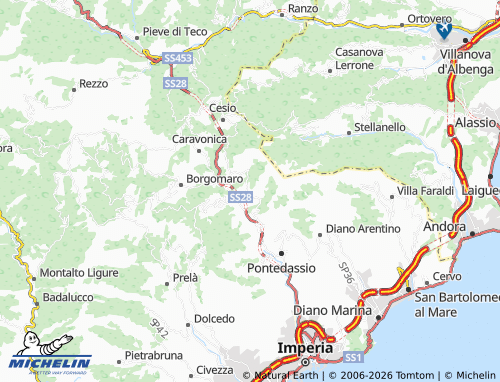 Mapa MICHELIN Chiusanico - ViaMichelin