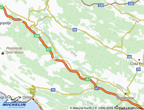 MICHELIN Nova Sela map - ViaMichelin