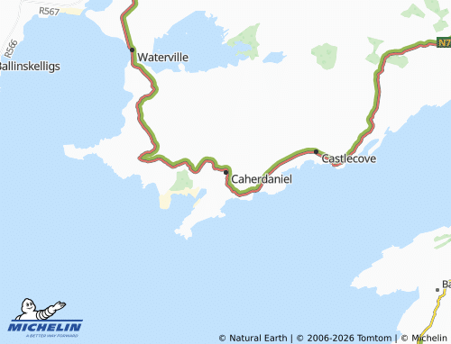 MICHELIN Caherdaniel map - ViaMichelin