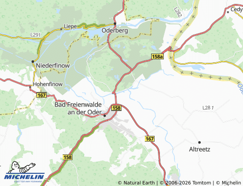 MICHELIN Neukietz map - ViaMichelin