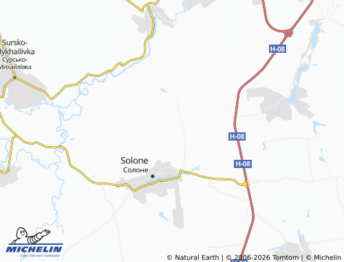 Mappa MICHELIN Honcharka - ViaMichelin