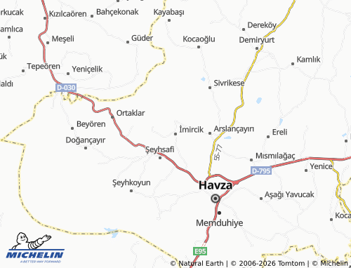 MICHELIN İmircik map - ViaMichelin