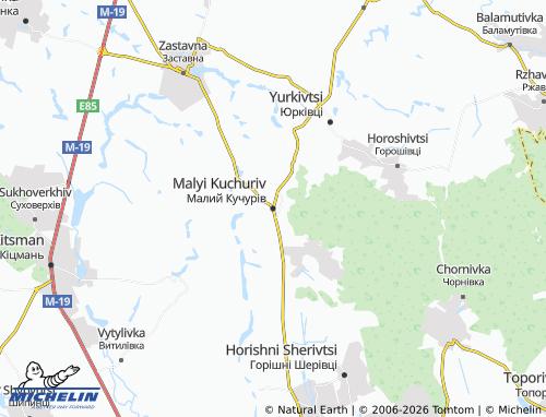 Mappa MICHELIN Malyi Kuchuriv - ViaMichelin