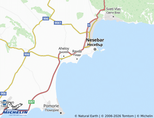 MICHELIN Ravda map - ViaMichelin