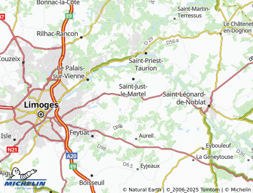 Mapa MICHELIN Les Chabannes - ViaMichelin