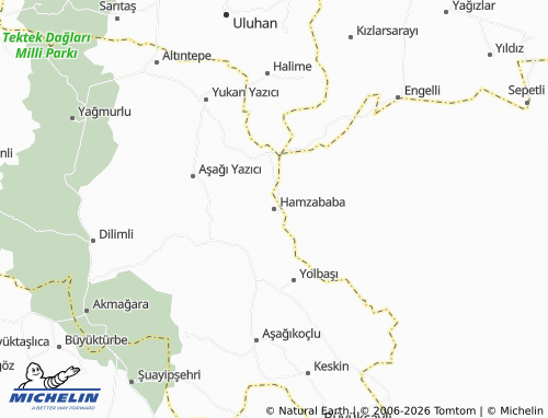 MICHELIN Hamzababa map - ViaMichelin