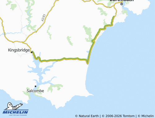 Mappa MICHELIN Stokenham - ViaMichelin