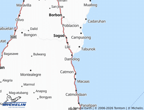 MICHELIN Damolog map - ViaMichelin