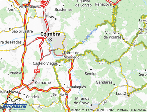 MICHELIN Lagoas map - ViaMichelin