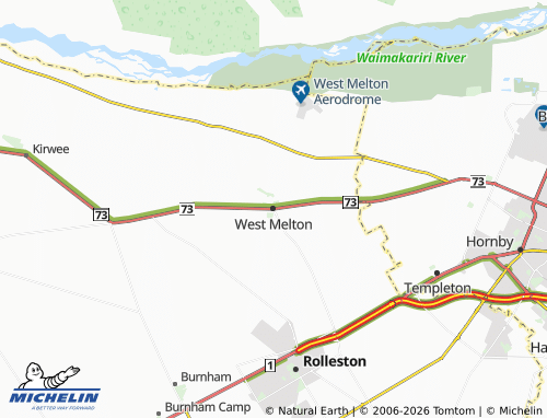 Mapa MICHELIN West Melton - ViaMichelin