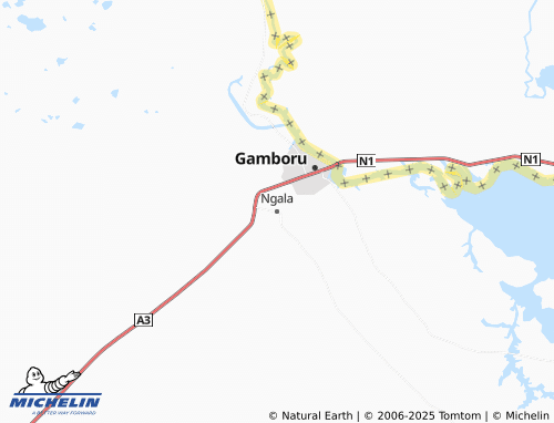 MICHELIN Ngala map - ViaMichelin