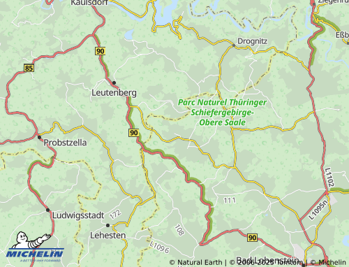 Mappa MICHELIN Burglemnitz - ViaMichelin