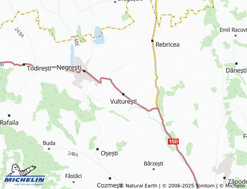 MICHELIN Vulturești map - ViaMichelin