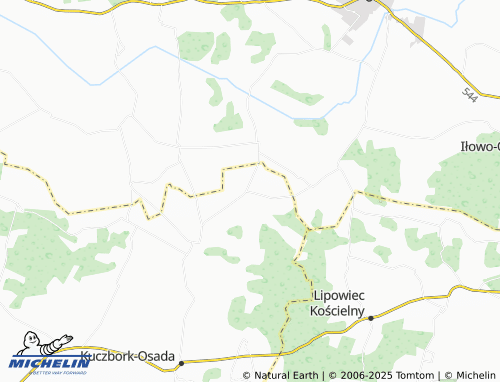 MICHELIN Łążek map - ViaMichelin