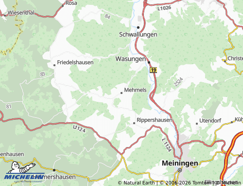 Mapa MICHELIN Mehmels - ViaMichelin