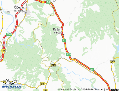 Mapa MICHELIN Poslon - ViaMichelin