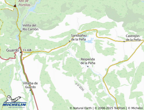 MICHELIN Viduerna de la Peña map - ViaMichelin