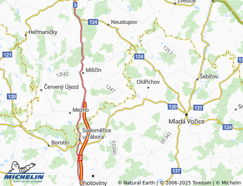 MICHELIN Petrovice map - ViaMichelin