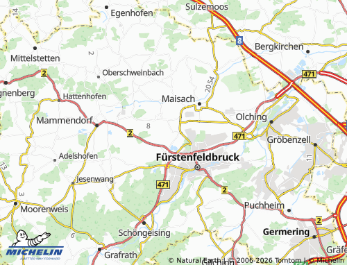 MICHELIN Lindach map - ViaMichelin