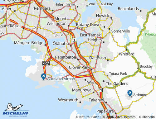 Mapa MICHELIN Papatoetoe - ViaMichelin