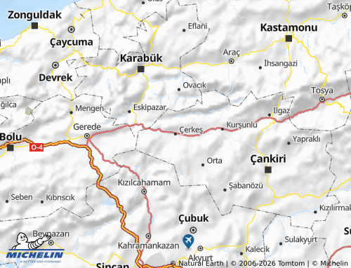 MICHELIN Çerkeş map - ViaMichelin