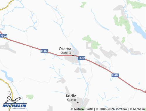 Mappa MICHELIN Ozerna - ViaMichelin