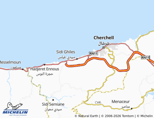 Kaart MICHELIN Seedi Gheels - ViaMichelin