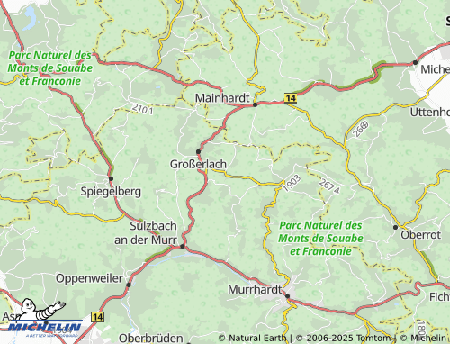 MICHELIN Erlach map - ViaMichelin