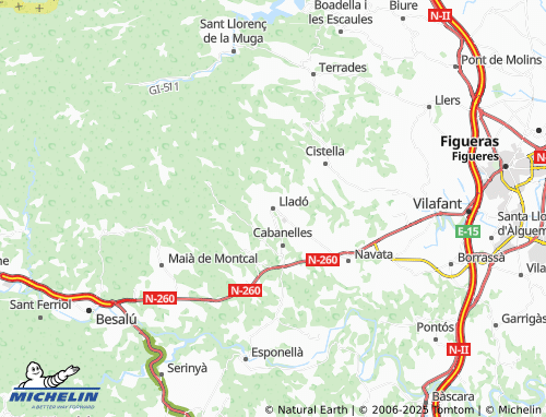 MICHELIN Lladó map - ViaMichelin