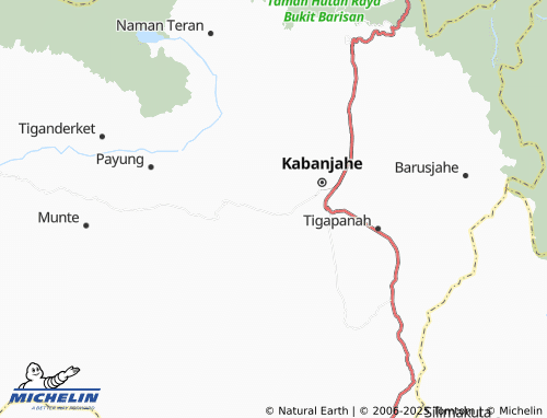 MICHELIN Kacaribu map - ViaMichelin