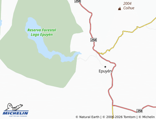 Mappa MICHELIN Lago Epuyén - ViaMichelin