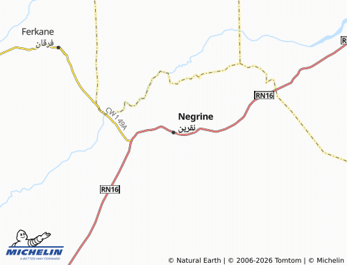Mappa MICHELIN Naqreen - ViaMichelin