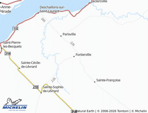 Mapa MICHELIN Fortierville - ViaMichelin