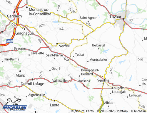 Mappa MICHELIN Teulat - ViaMichelin