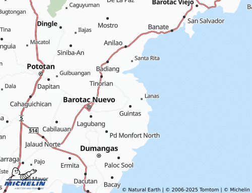 MICHELIN Baras map - ViaMichelin