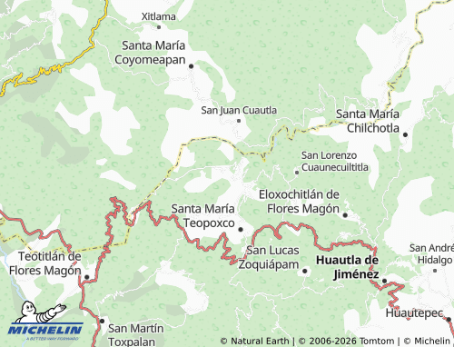 Mapa MICHELIN Santiago Texcalcingo - ViaMichelin