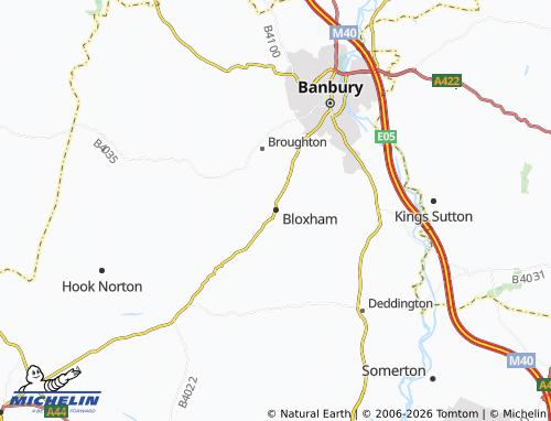 Mappa MICHELIN Bloxham - ViaMichelin