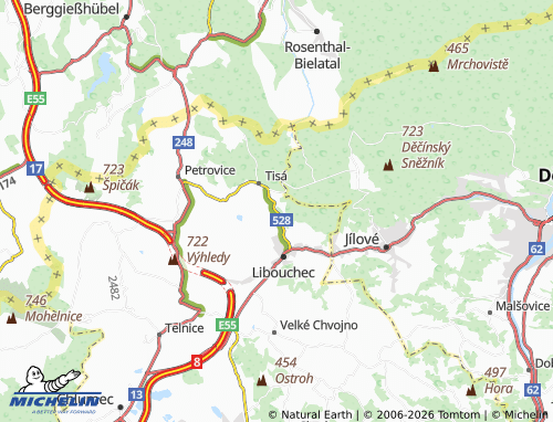 Mappa MICHELIN Horní Libouchec - ViaMichelin