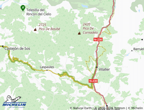 MICHELIN Castanesa map - ViaMichelin