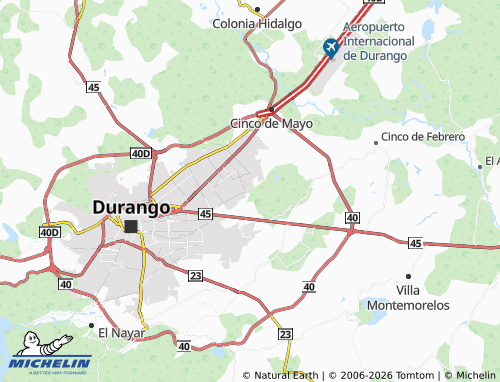 Mapa MICHELIN Ampliación Veinte de Noviembre - ViaMichelin